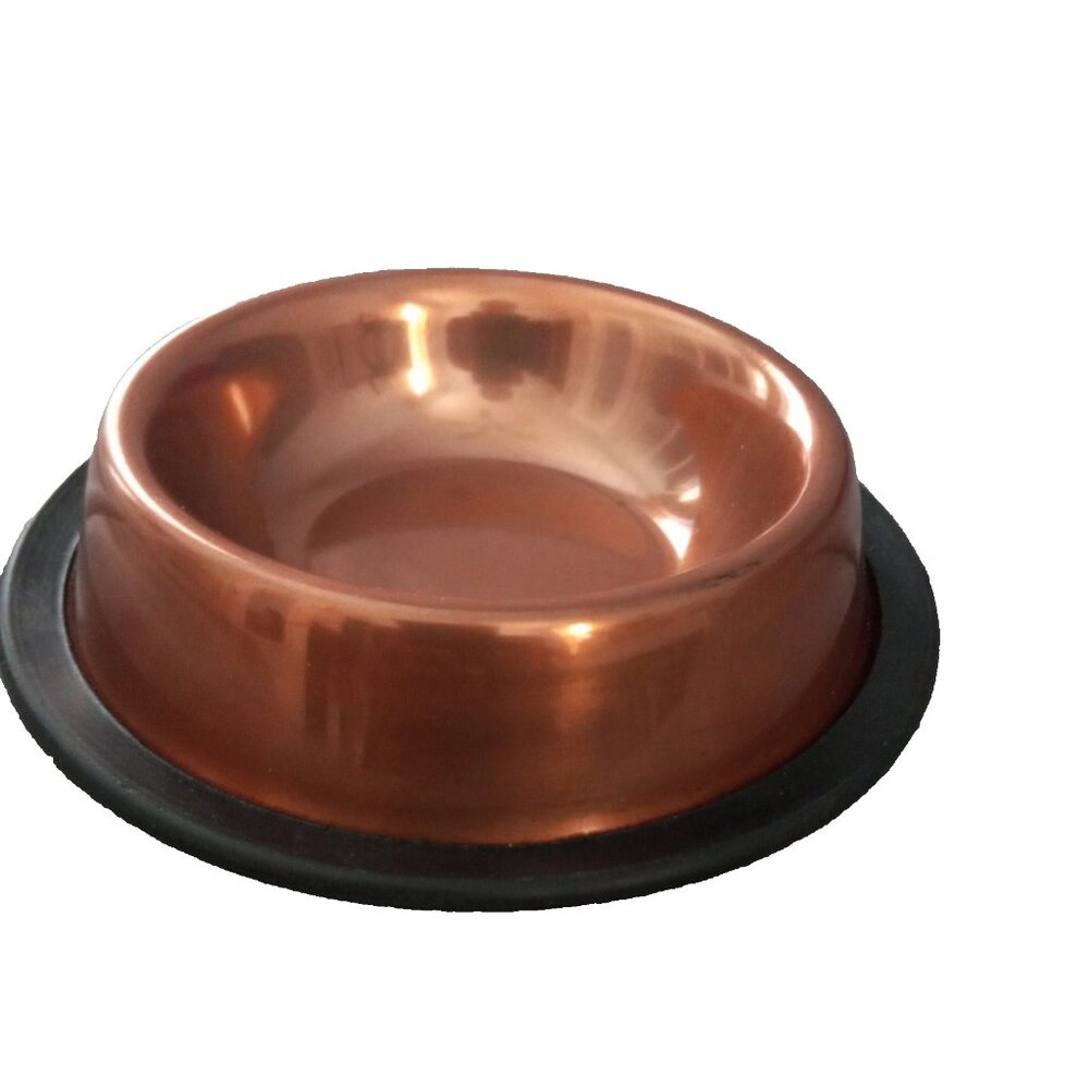 Share Stylish Durable Metal Pet Bowl with Non-slip base – Cat Food & Water– NWOT